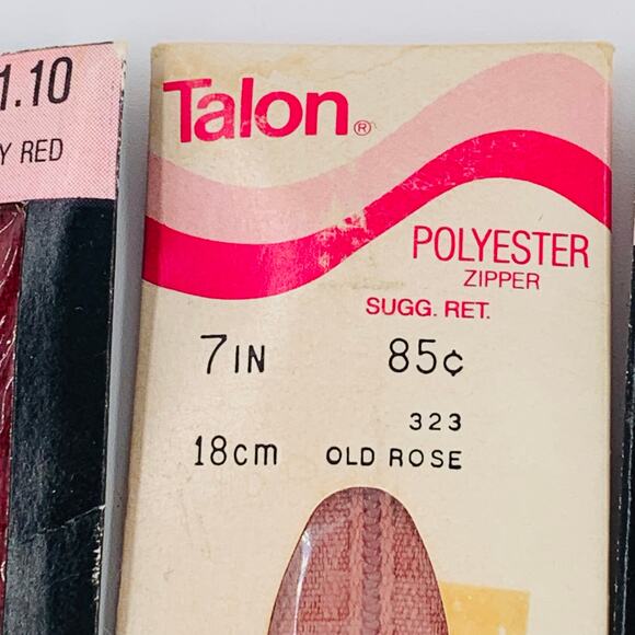 JP Coats Zipper 7 inch Polyester Nylon Multicolor Lot 8 Zippers All Purpose USA - Picture 3 of 10